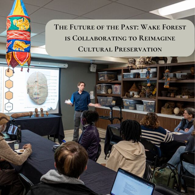 In an inspiring example of experiential learning, an interdisciplinary collaboration between the @wfuniversity @lammuseum Director Dr. Andrew Gurstelle and Dr. Ferdinand Saumarez Smith from @factum_foundation is giving students an opportunity to delve into complex issues of preservation, repatriation and cultural heritage. Visit our link in bio and Stories of Academic Excellence to read all about it.