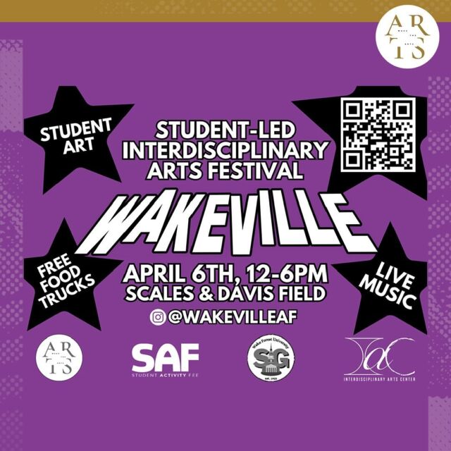Happening this Saturday! The purpose of the Wakeville Arts Festival is to foster interdisciplinary collaboration and creativity on campus, while providing a platform for student artists to showcase their ideas and workshop new ideas. 🎨🎊 We would love to see you there!!