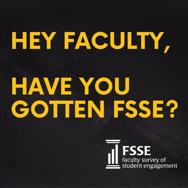 Attention @wfuniversity faculty! Today (4/17), eligible full and part-time faculty will receive your final reminder email containing your personalized link to complete the ✨✨Faculty Survey of Student Engagement✨✨! PLEASE take a few minutes to fill it out. Your insight is critical!